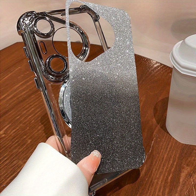 Samsung A14 4G/5G Glitter Mirror Case with Bracelet Holder