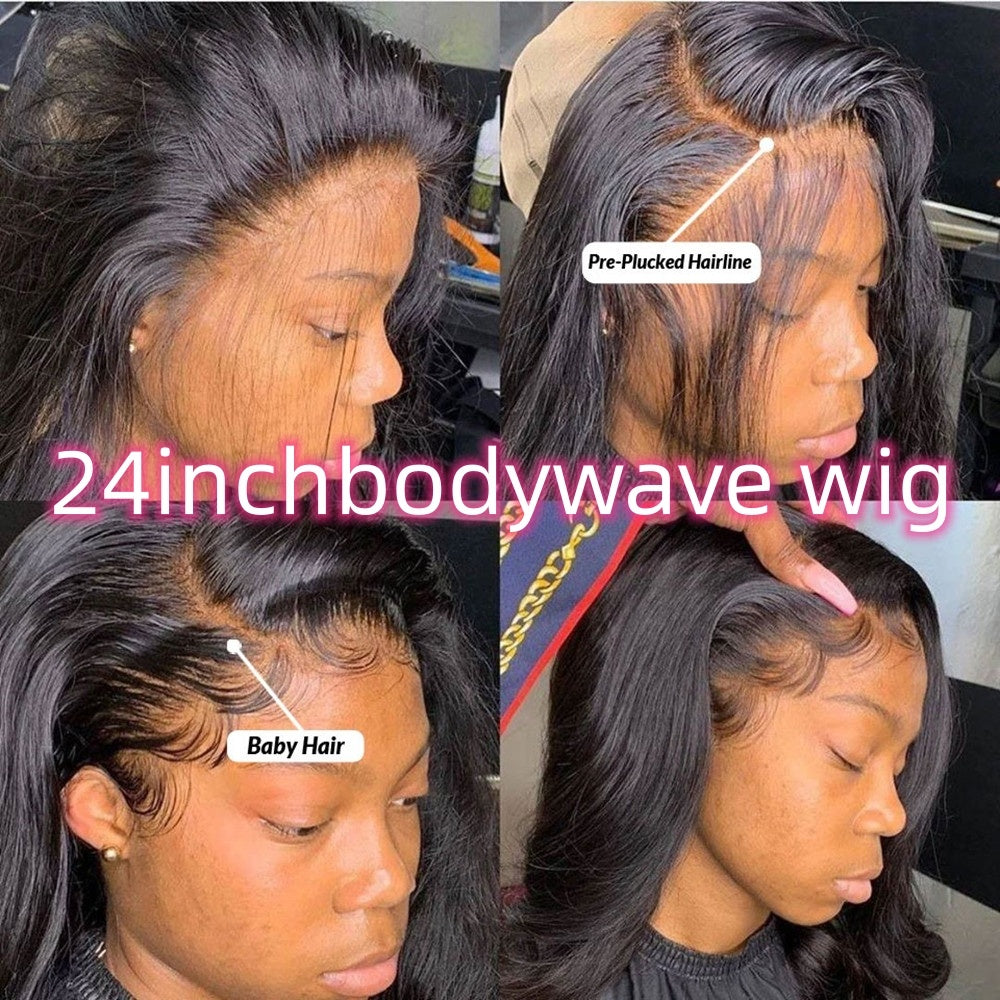 Luxury Human Hair Wig – Body Wave with 360 Full Lace Frontal