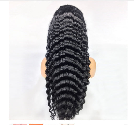 Luxury 13x4 Frontal Wig – Deep Wave Human Hair in 28”/30”