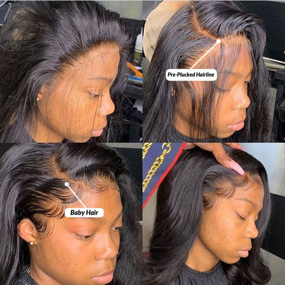 Luxury Human Hair Wig – Body Wave with 360 Full Lace Frontal
