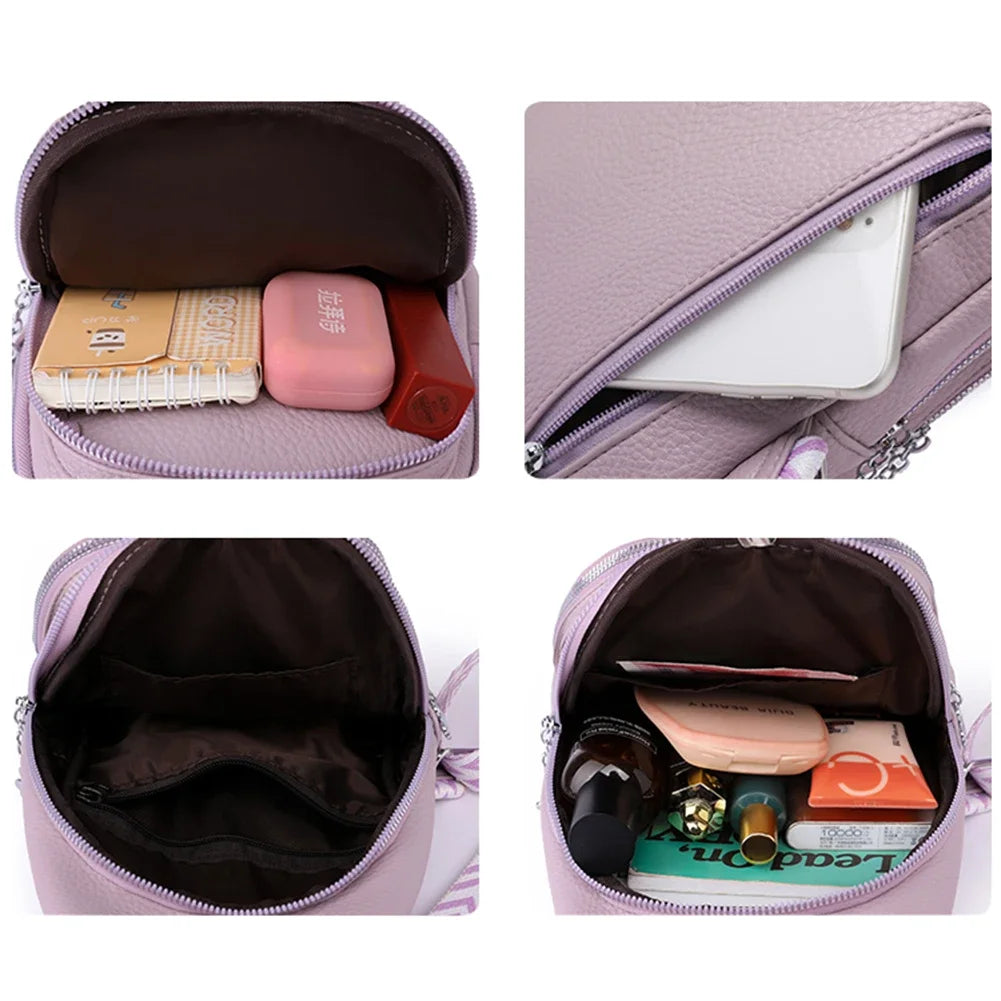 Women Sling Chest Bags Fanny Pack Fashion Leather Waist Bags Multifunctional Waist Pouch For Phone Shopping Holder Banana Bag