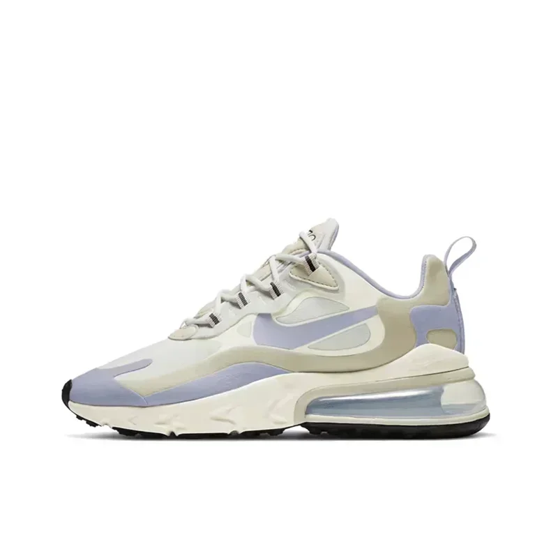 Nike Air Max 270 React Vintage Air Cushioned Running Shoes Shock Absorption Anti-slip Properties Low Heel Casual Design Women