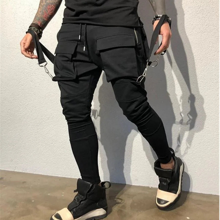 Men’s Slim-Fit Cargo Pants – Street Style with Big Pockets