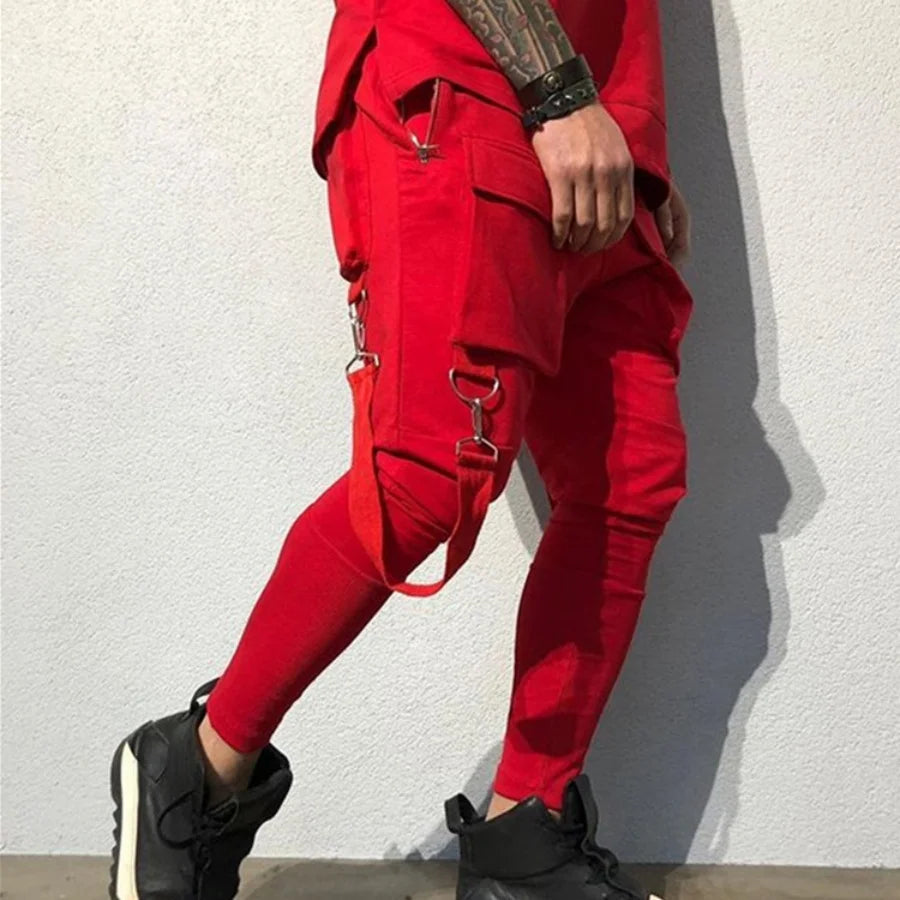 Men’s Slim-Fit Cargo Pants – Street Style with Big Pockets