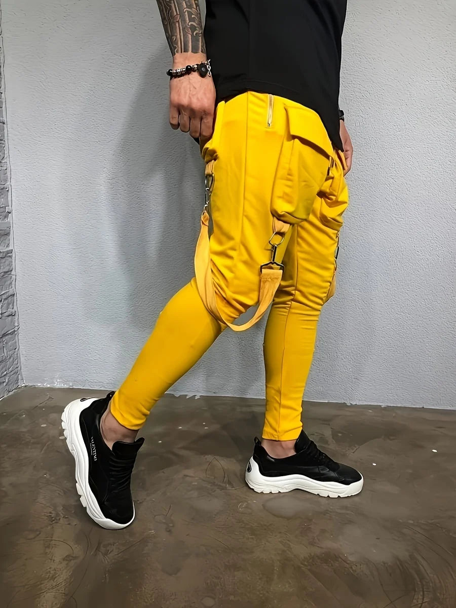 Men’s Slim-Fit Cargo Pants – Street Style with Big Pockets