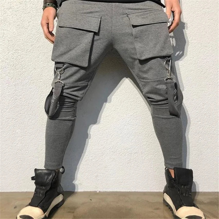 Men’s Slim-Fit Cargo Pants – Street Style with Big Pockets