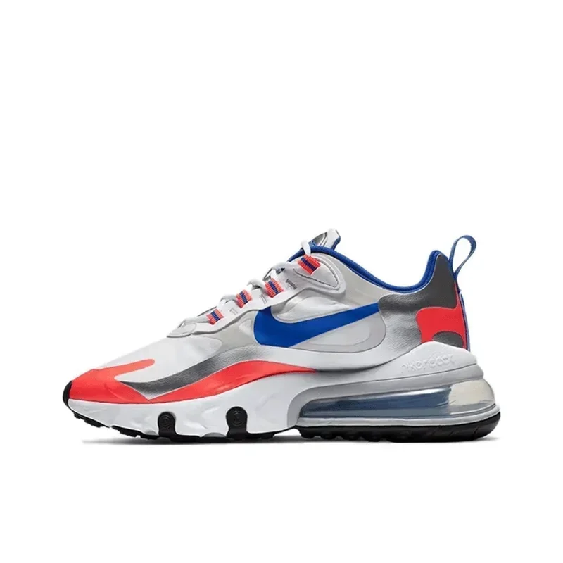 Nike Air Max 270 React Vintage Air Cushioned Running Shoes Shock Absorption Anti-slip Properties Low Heel Casual Design Women