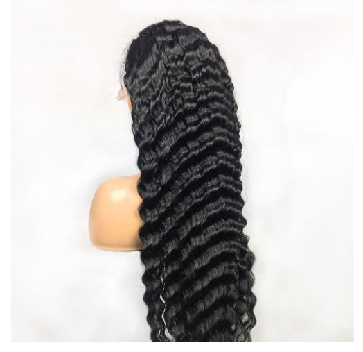 Luxury 13x4 Frontal Wig – Deep Wave Human Hair in 28”/30”