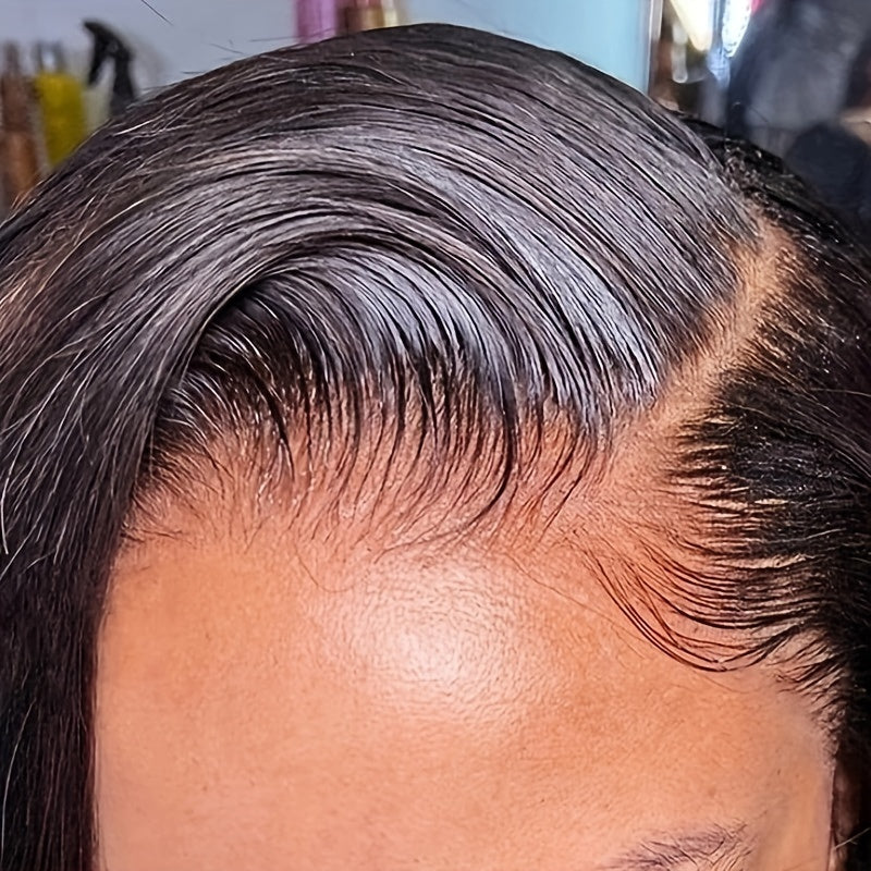 Pixie Cut Lace Front Wigs Human Hair 13X4X1Natural Black Lace Front Wigs Human Hair Side Part Curly Short Bob Wigs Straight Lace Front Pixie Cut Wigs for Women Pre Plucked Easy to Style and Maintain