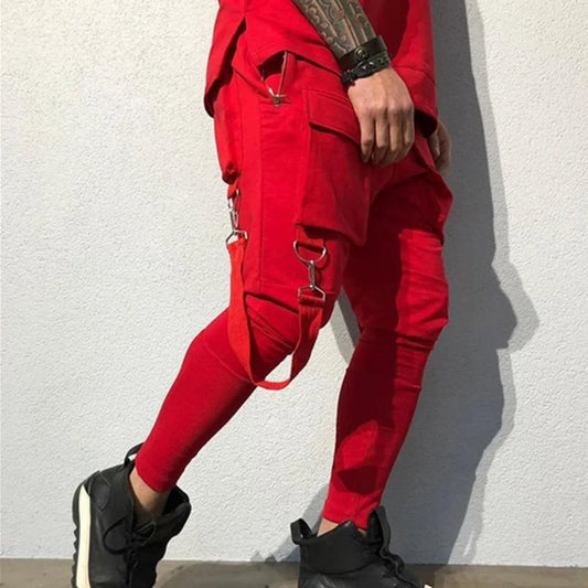 Men’s Slim-Fit Cargo Pants – Street Style with Big Pockets